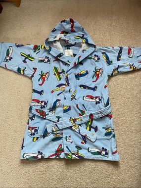 Kid’s Swim Robe with Airplane Design